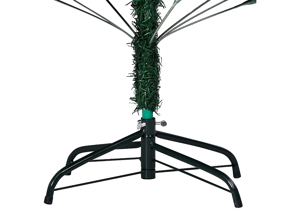 Árvore Natal artificial pré-iluminada c/ bolas 120 cm PVC verde