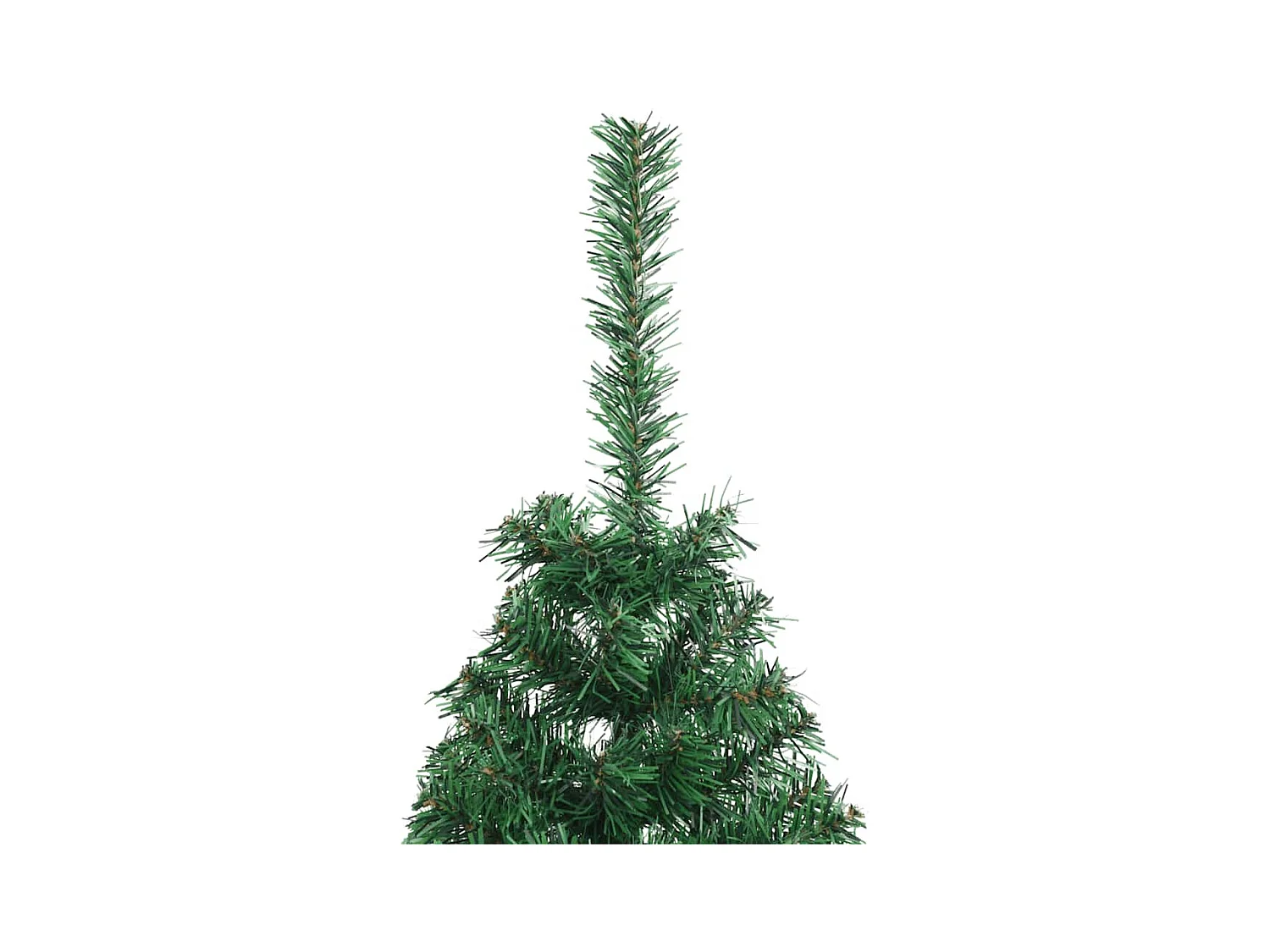 Sapin de Noël artificiel moitié avec support vert 150 cm PVC