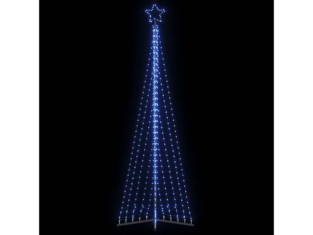 LED-kerstboom 495 LEDs 300,5 cm blauw