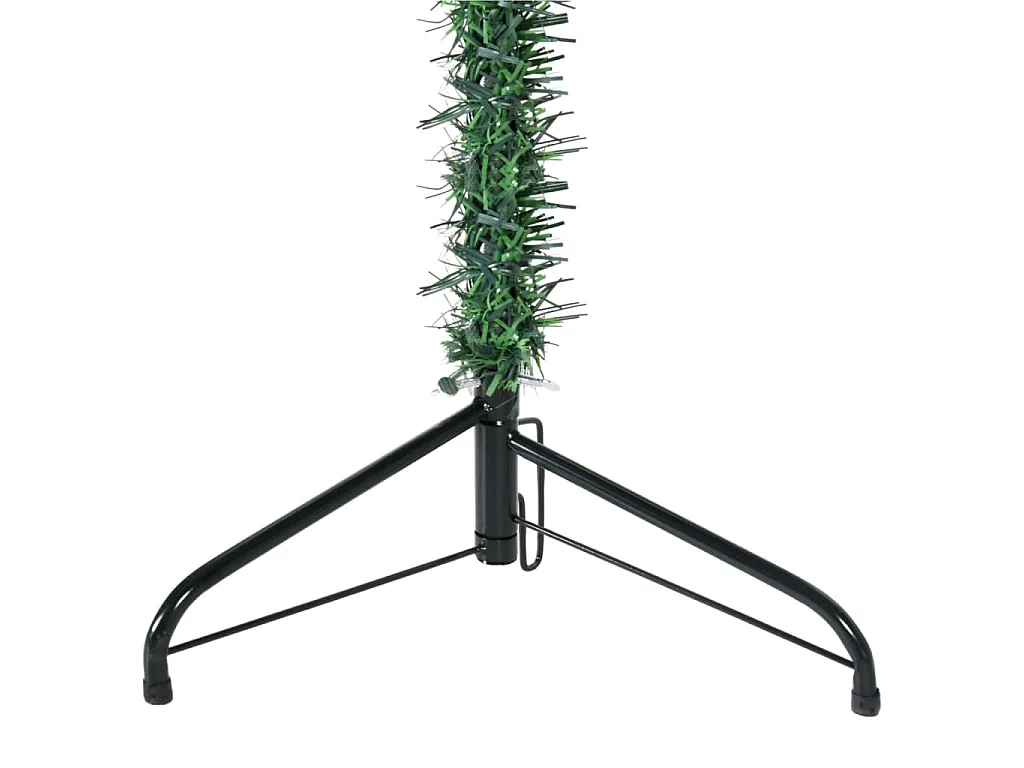 Kunstkerstboom half met standaard smal 180 cm groen