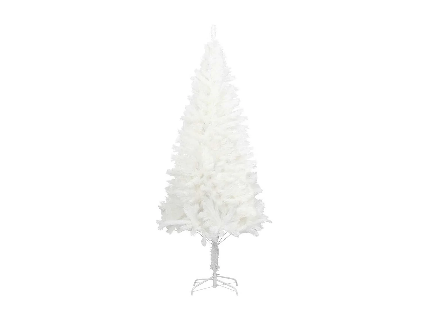 Künstlicher Weihnachtsbaum Naturgetreue Nadeln Weiß 120 cm