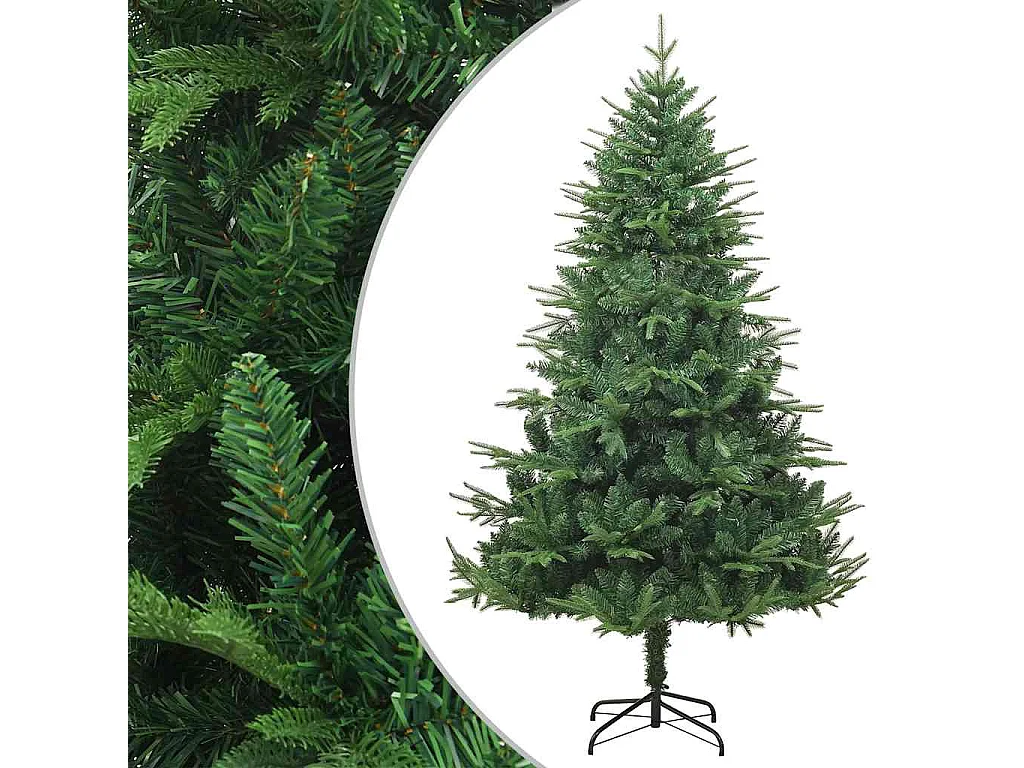Árvore de Natal artificial 180 cm PVC e PE verde