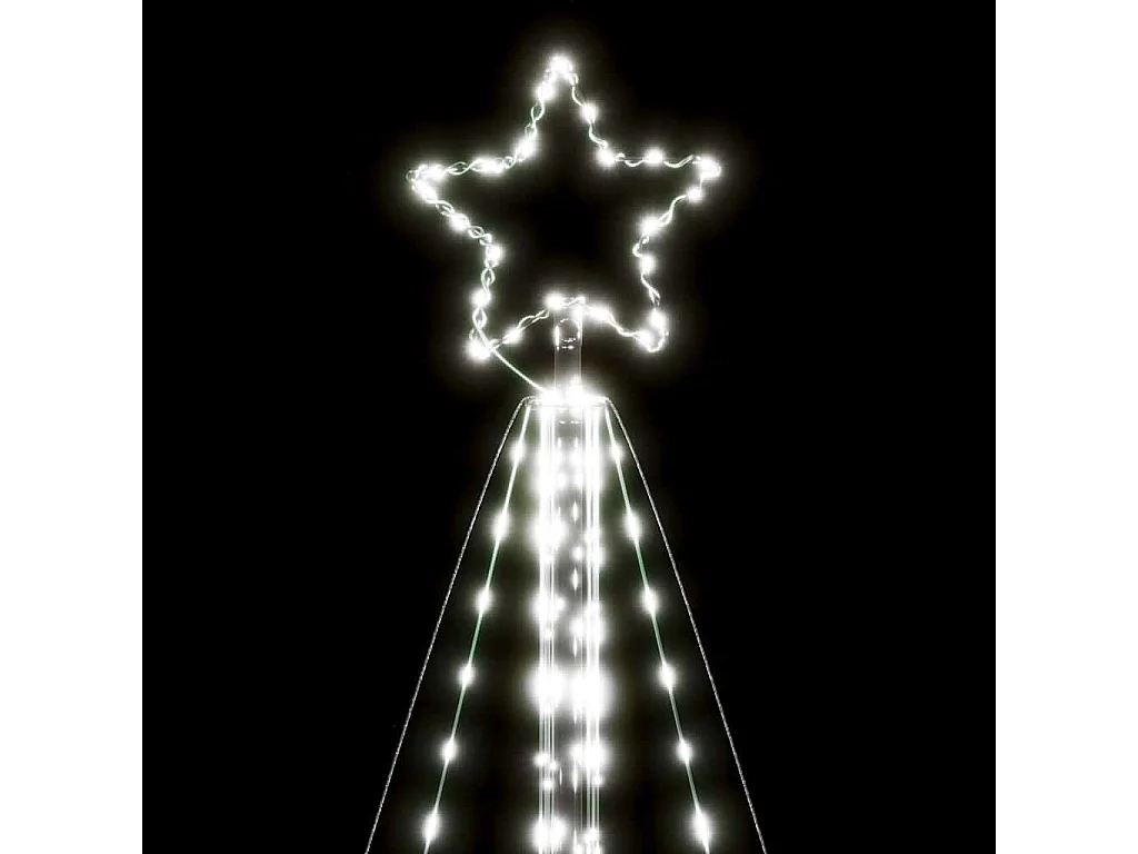 LED Weihnachtsbaum 615 LEDs Kaltweiß 404,5 cm