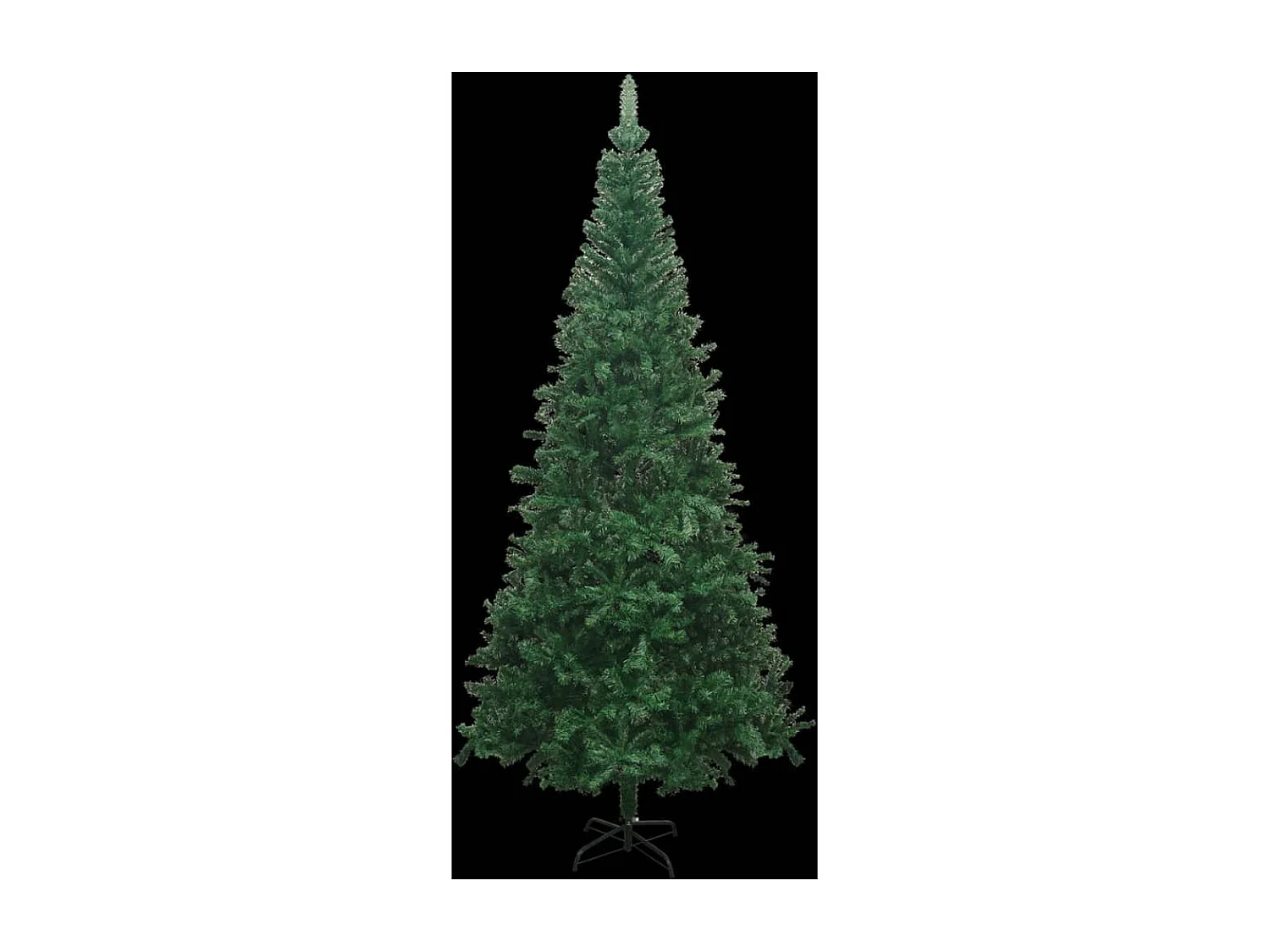 Arbre de Noël artificiel pré-éclairé et boules L 240 cm vert