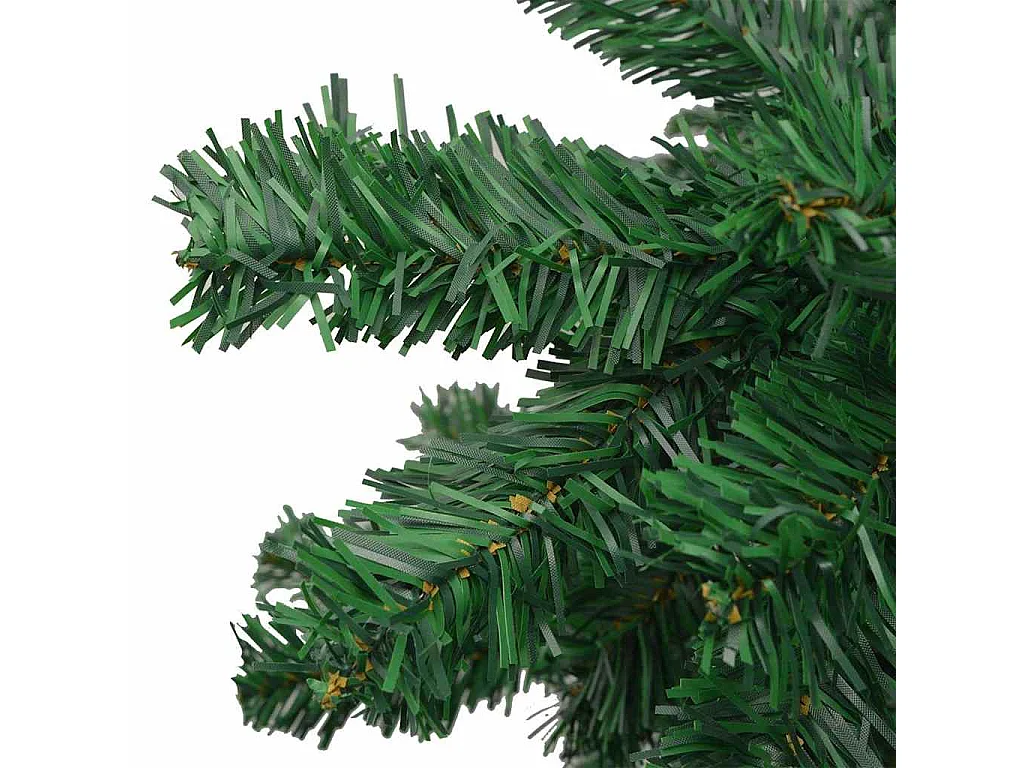 Arbre de Noël artificiel pré-éclairé et boules L 240 cm vert