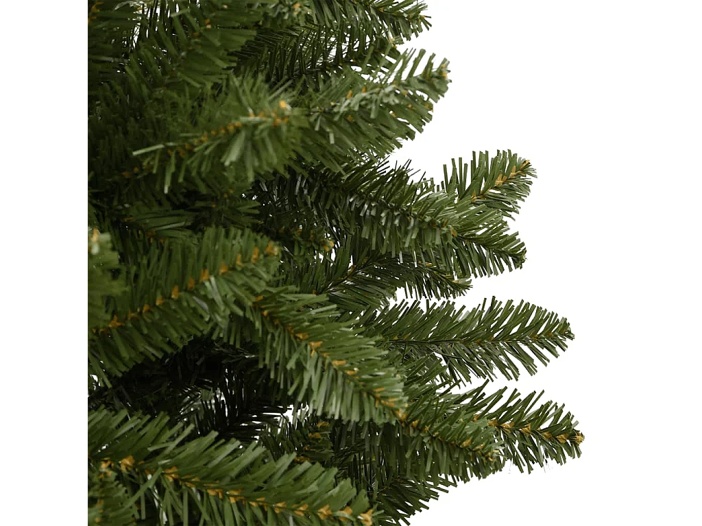 Sapin de Noël artificiel à charnières avec support vert 150 cm