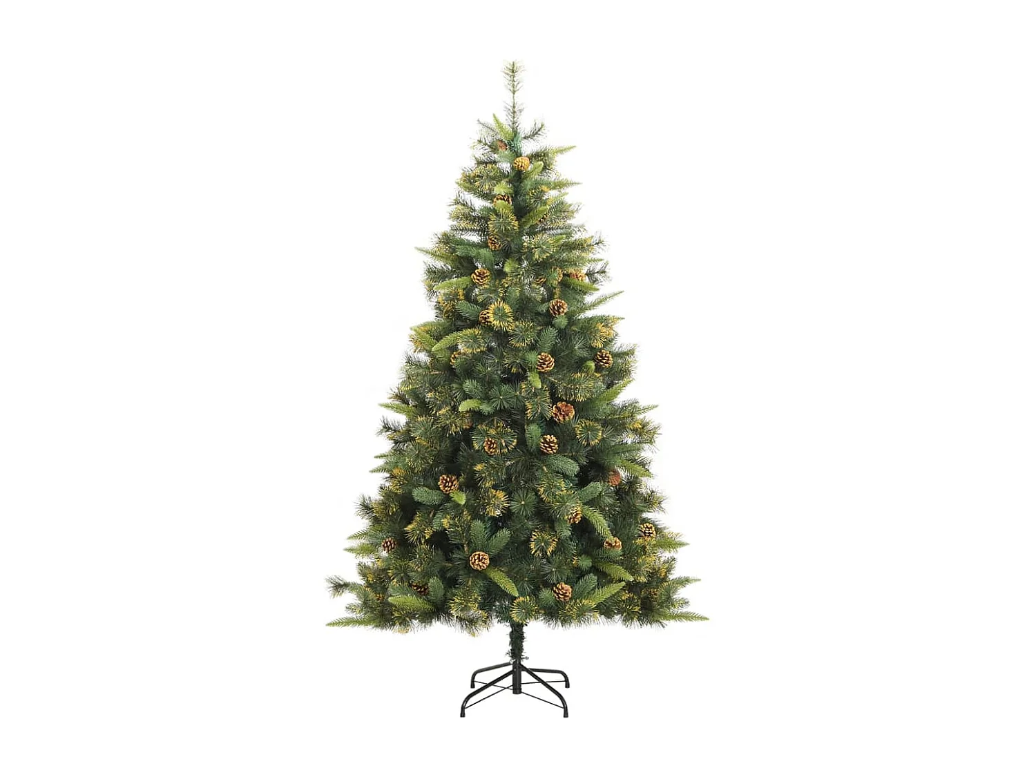 Sapin de Noël artificiel articulé avec pommes de pin 180 cm