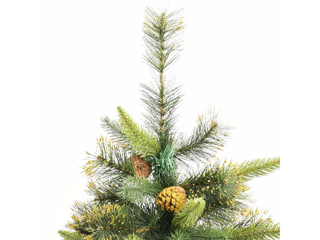 Sapin de Noël artificiel articulé avec pommes de pin 180 cm