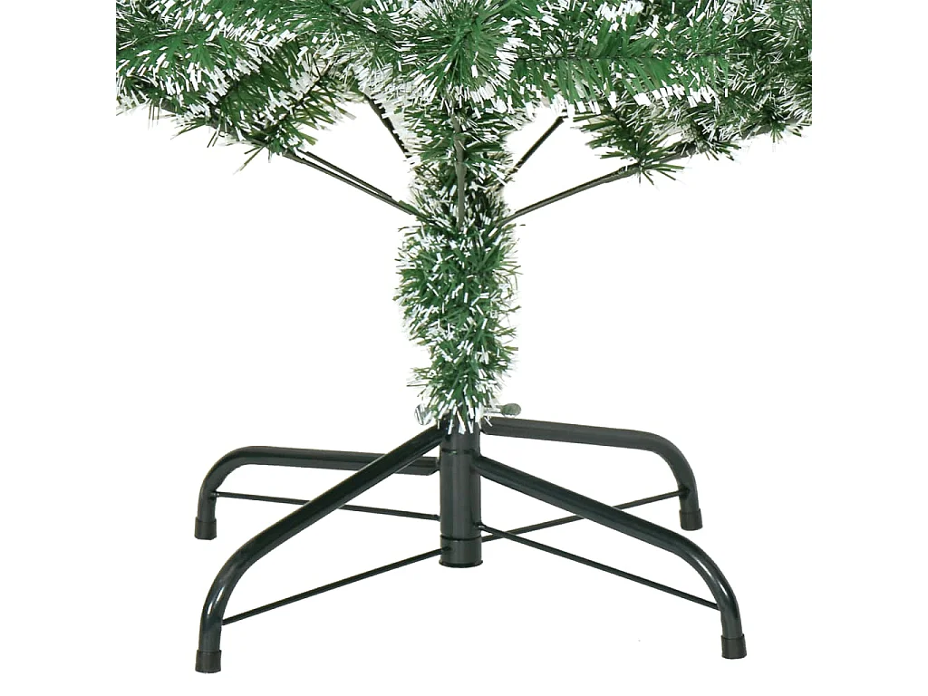 Árvore de Natal artificial com flocos de neve 240 cm verde