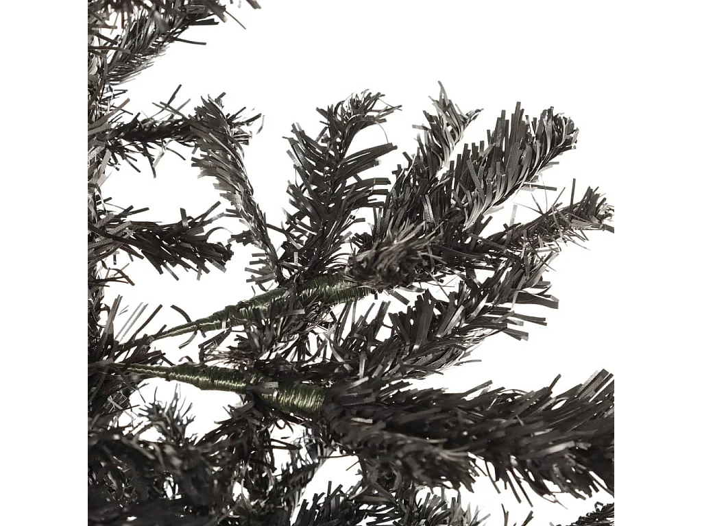 Schlanker Weihnachtsbaum Schwarz 180 cm