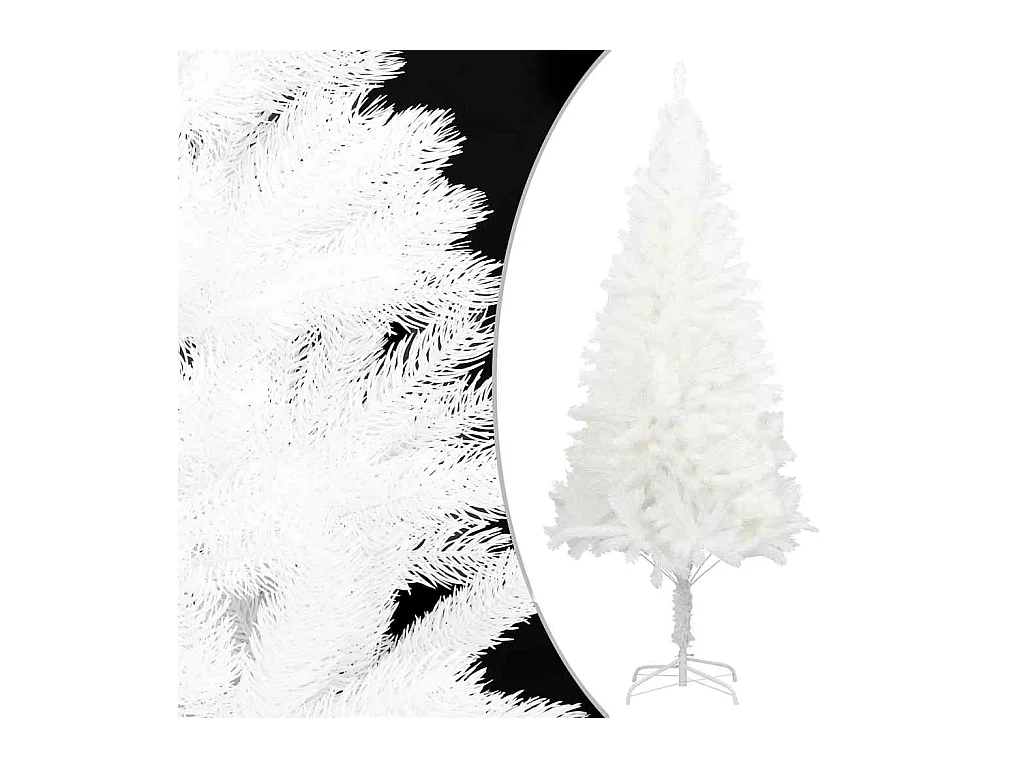 Kunstkerstboom met levensechte naalden 180 cm wit