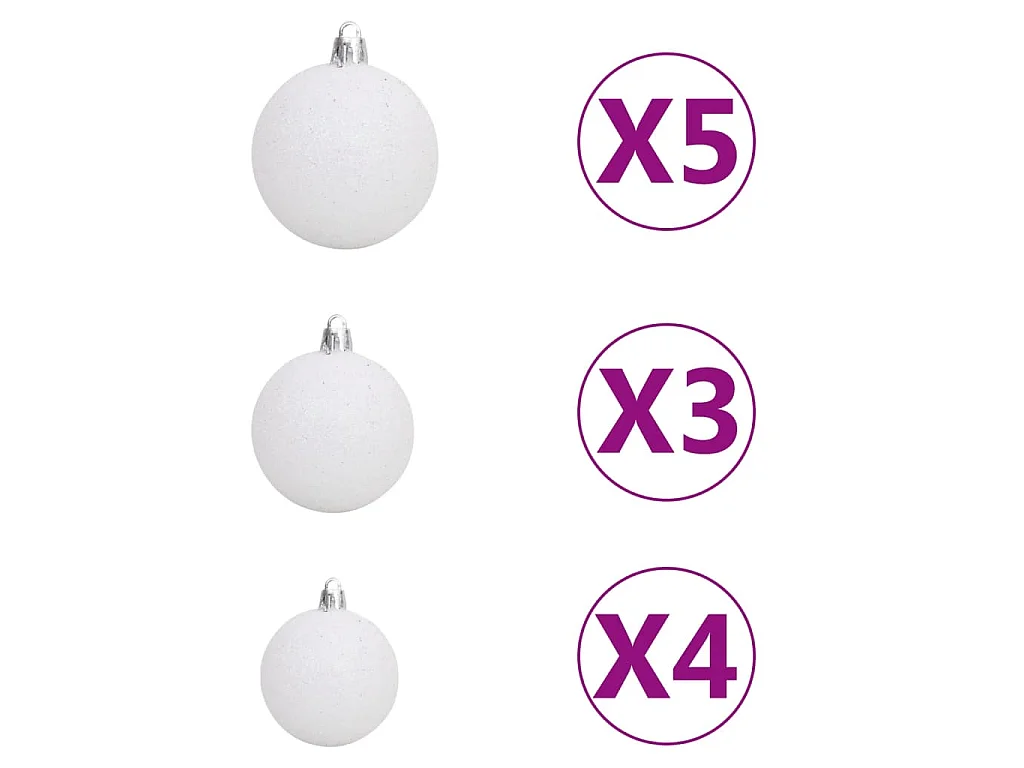 Künstlicher Weihnachtsbaum Nordmann LED & Kugeln Grün 180 cm