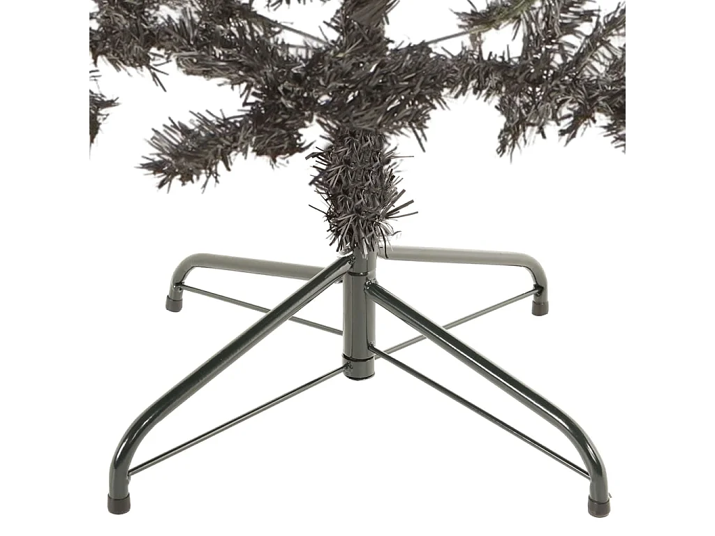 Sapin de Noël étroit Noir 210 cm