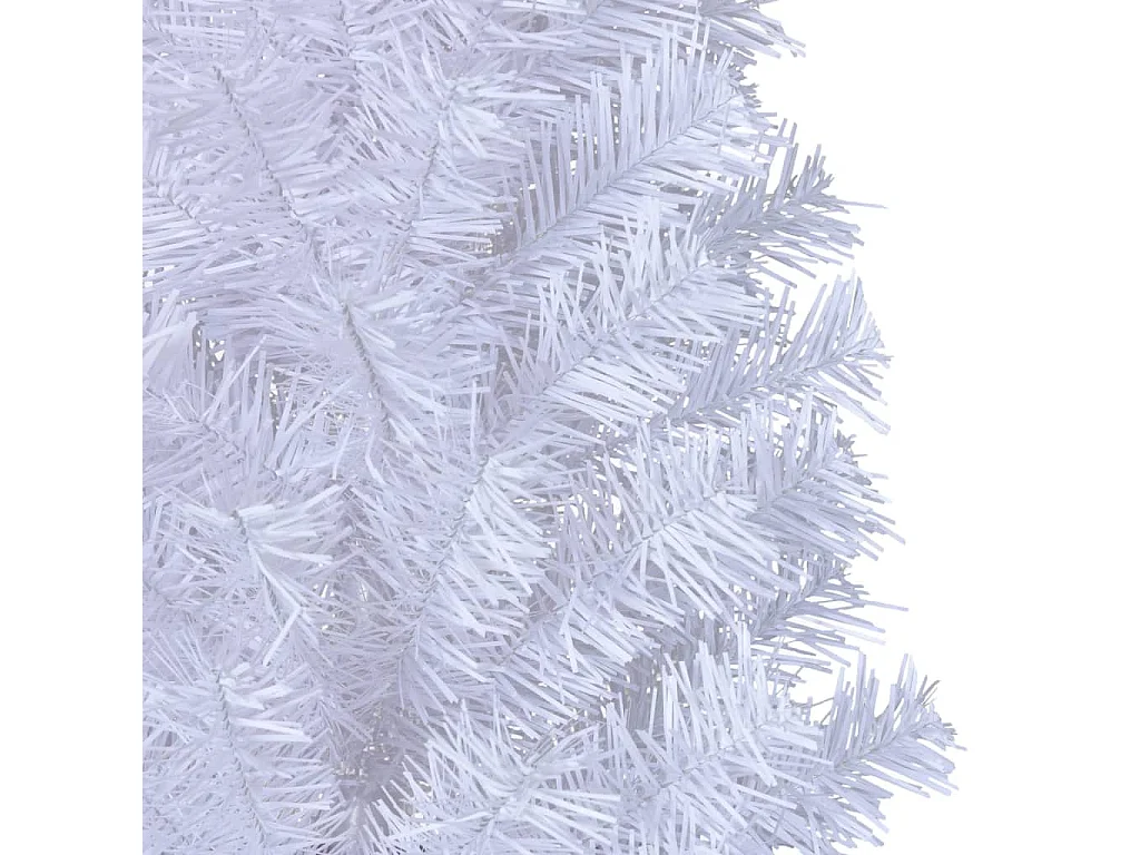Árbol de Navidad artificial con ramas gruesas PVC blanco 240 cm