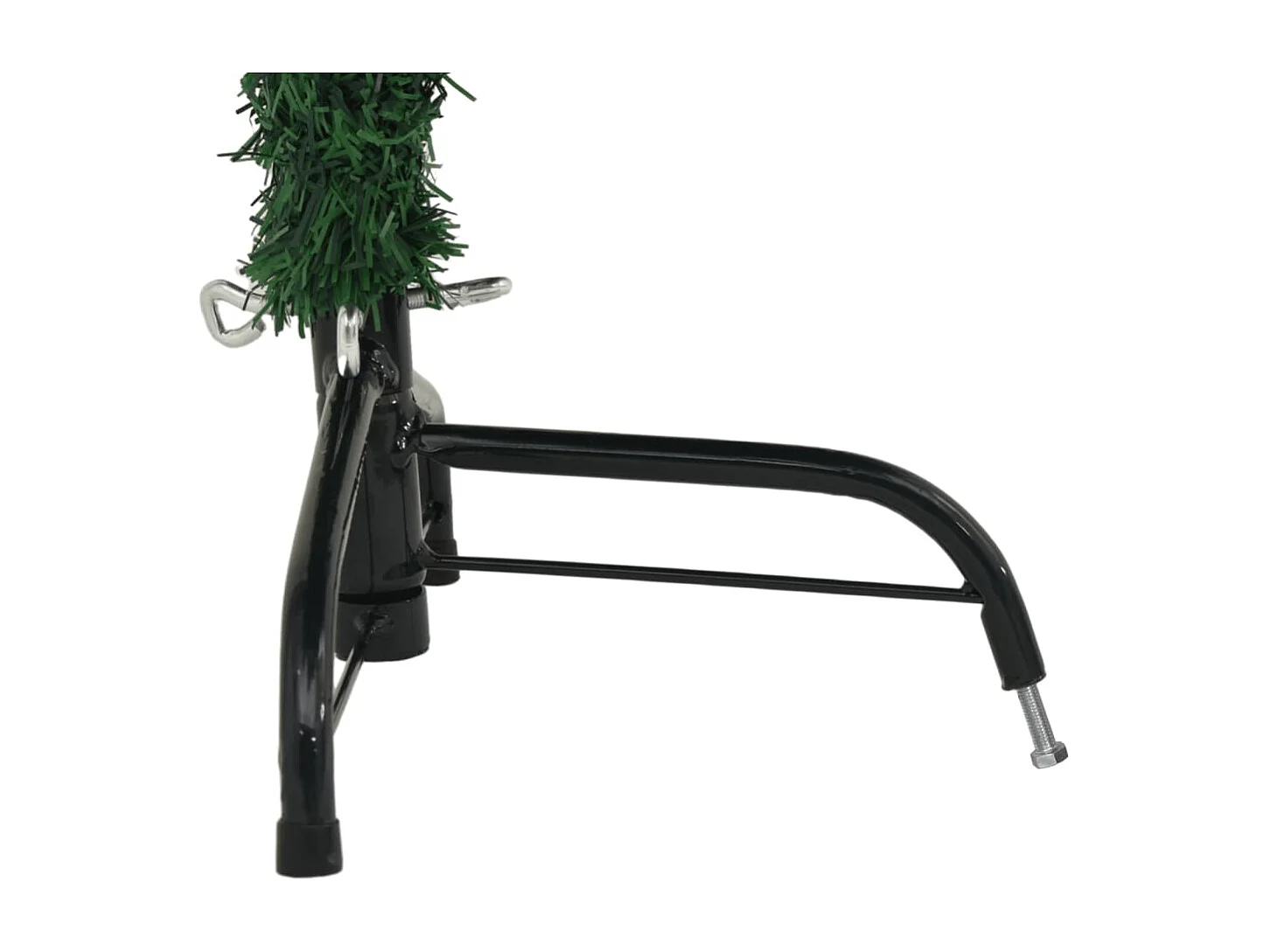 Sapin de Noël artificiel moitié avec support vert 120 cm PVC