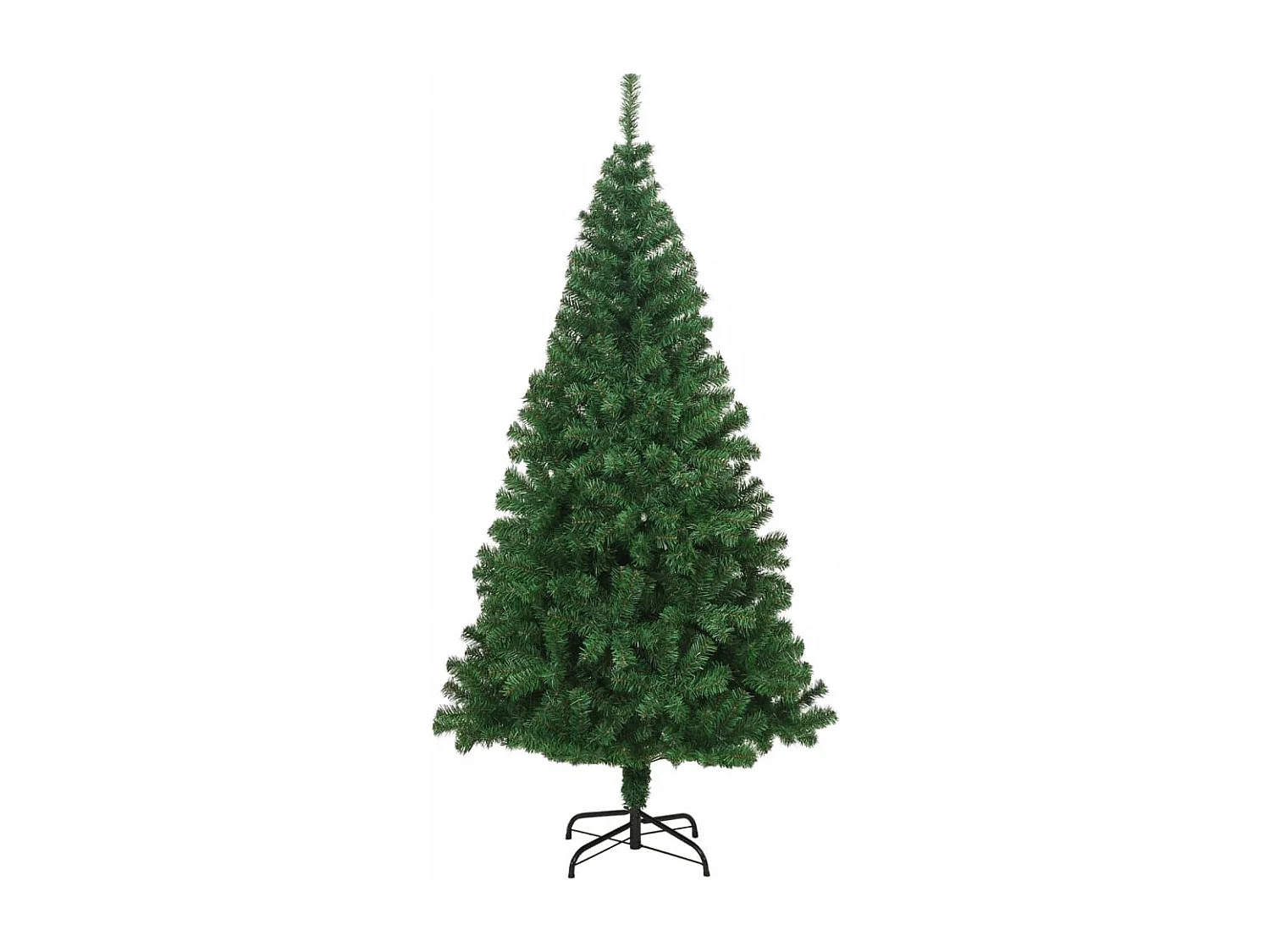 Arbre de Noël artificiel avec branches épaisses vert 210 cm PVC