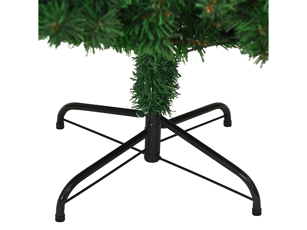 Árvore de Natal artificial com ramos grossos 210 cm PVC verde