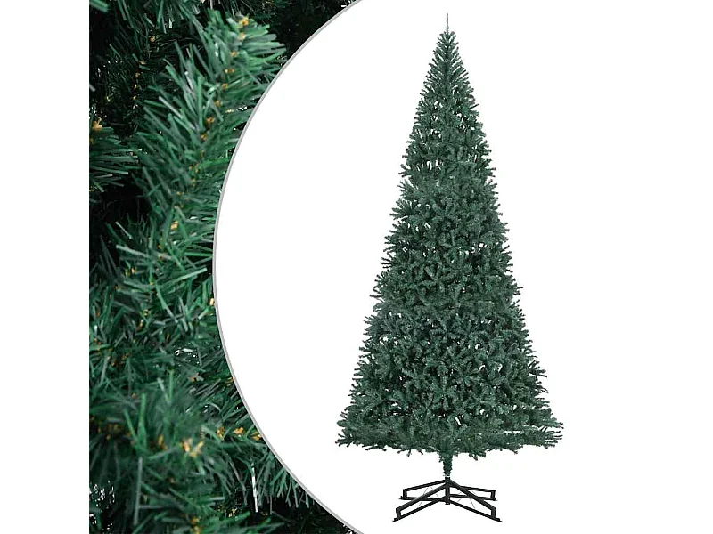 Albero di Natale Artificiale con Base Verde 500 cm PVC
