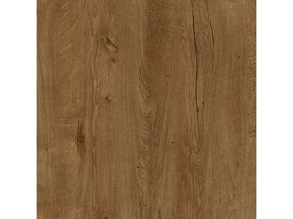 Runder ausziehbarer Esstisch mit weißem Metallgestell - moderner industrieller Tisch für Esszimmer oder Küche - 100 cm bis 180 cm - Made in EU - Lefkas Eiche