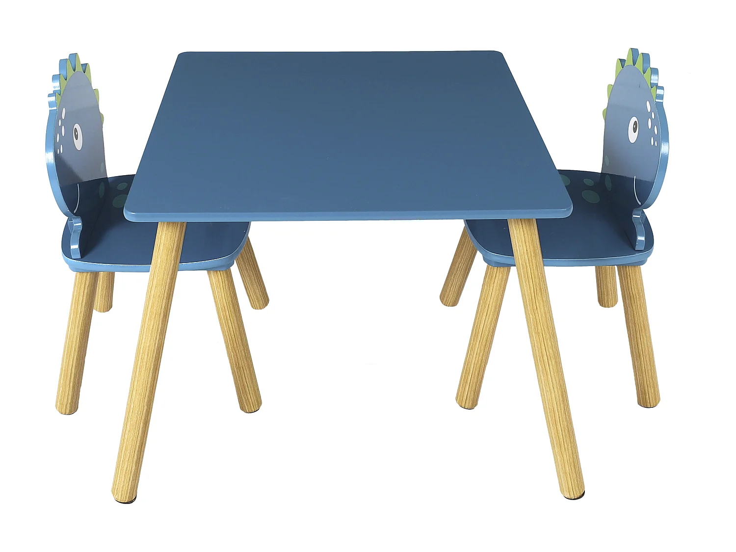 Table Et 2 Chaises Dino Bleu, Marron