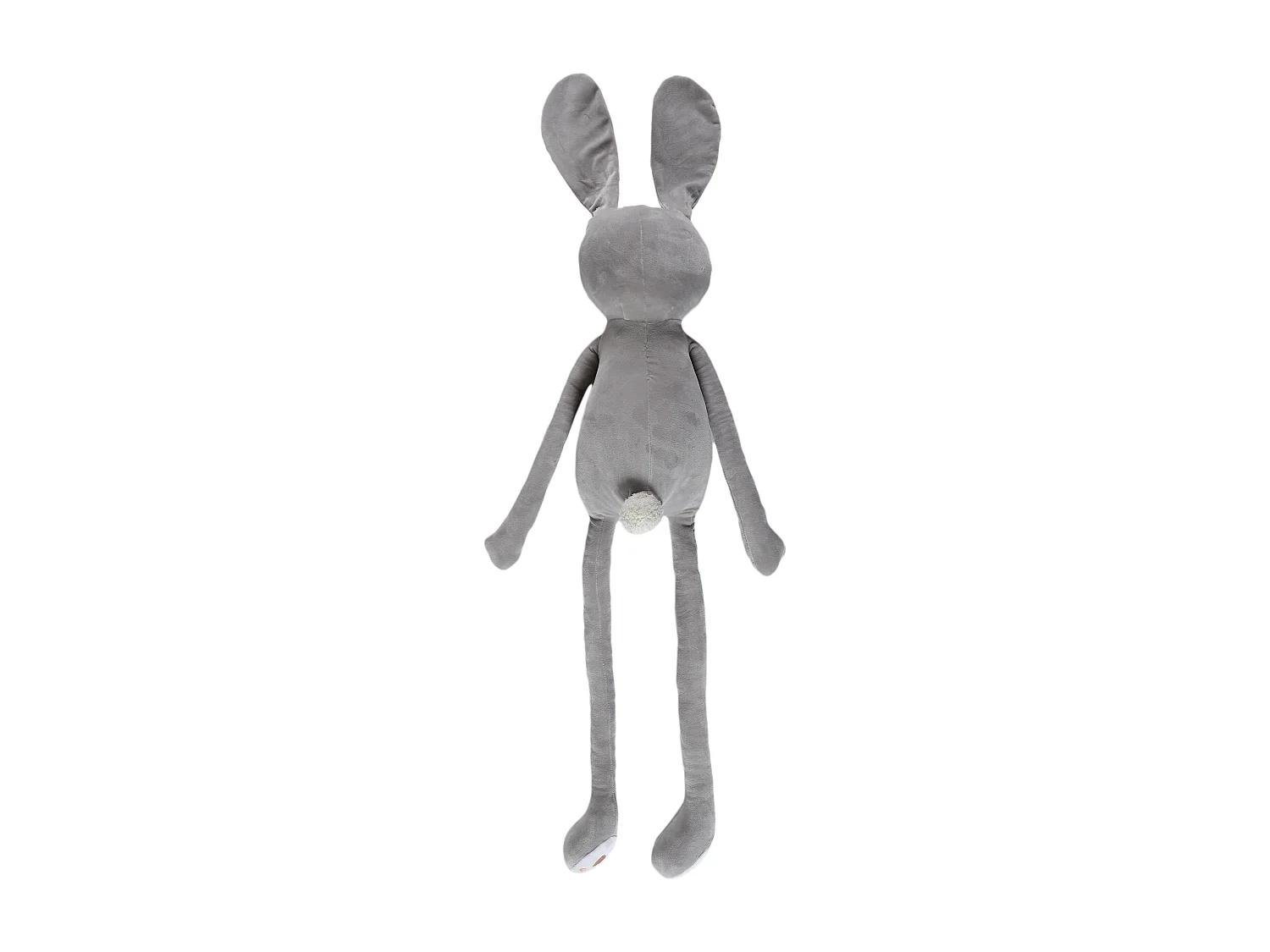 Peluche Lapin Longues Pattes à Nouer Kawaii M6 - Gris