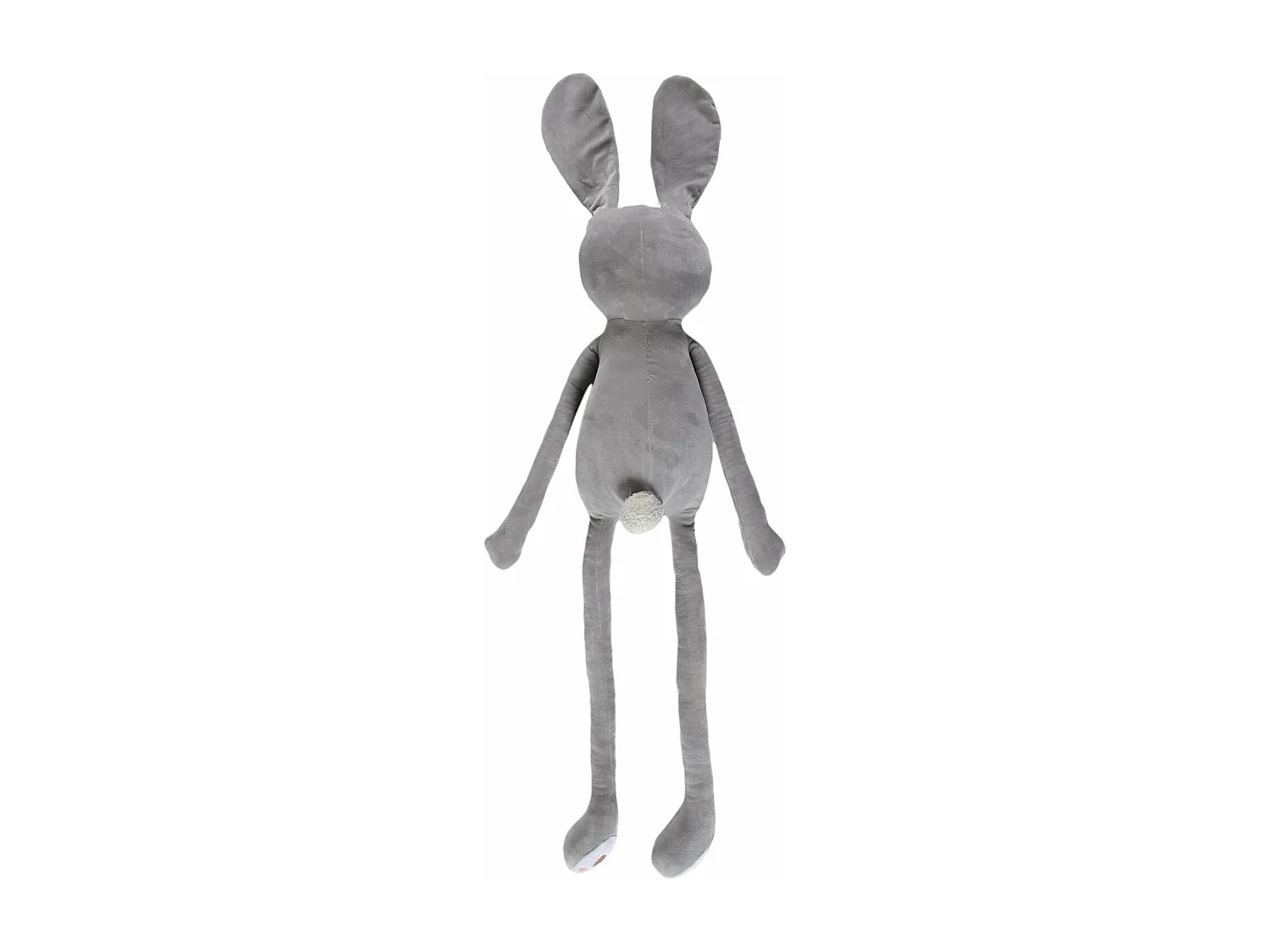 Peluche Lapin Longues Pattes à Nouer Kawaii M6 - Gris