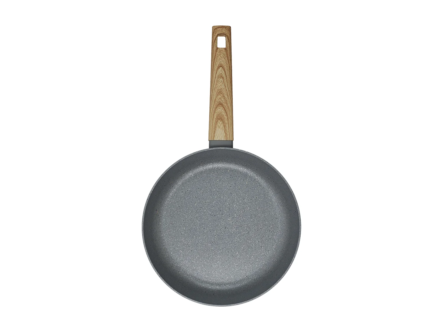 Poêle en aluminium Forge avec manche effet bois 20cm M6