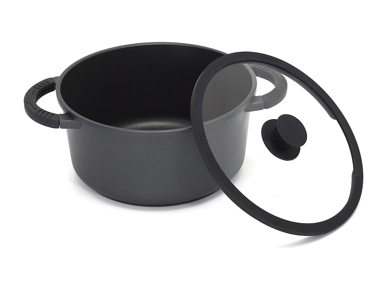 Faitout en fonte aluminium antiadhésif 24cm pour une cuisson homogène et rapide