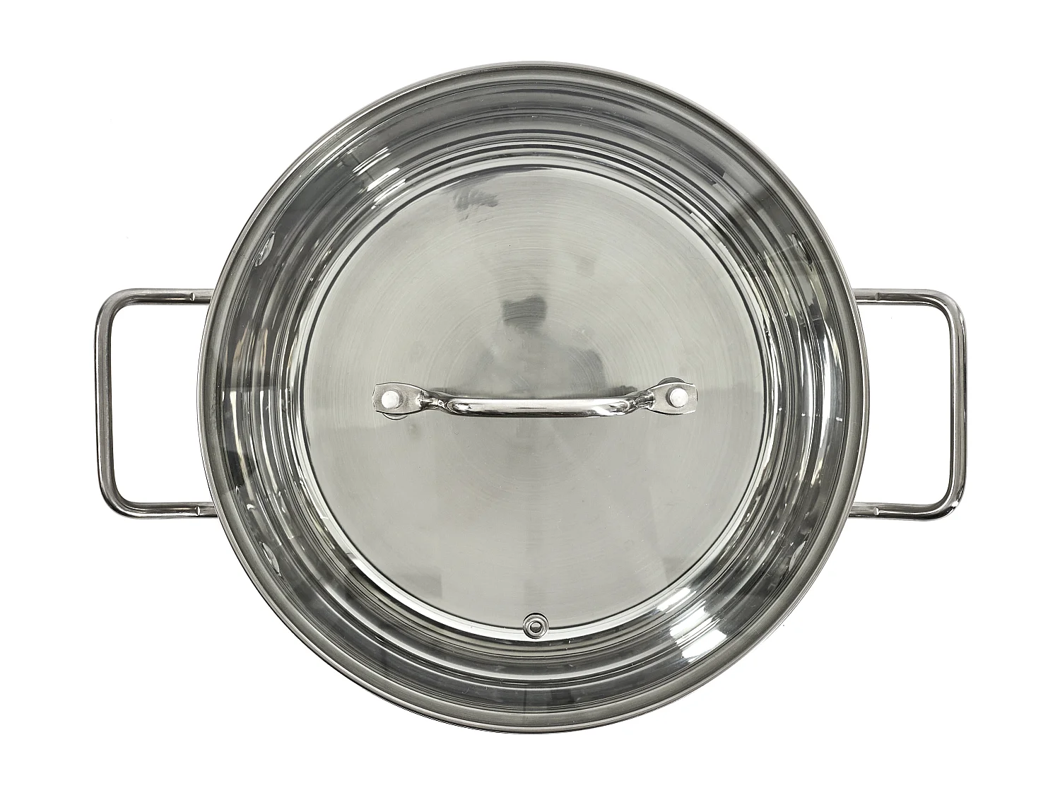 Faitout en fonte avec couvercle en verre de 24cm