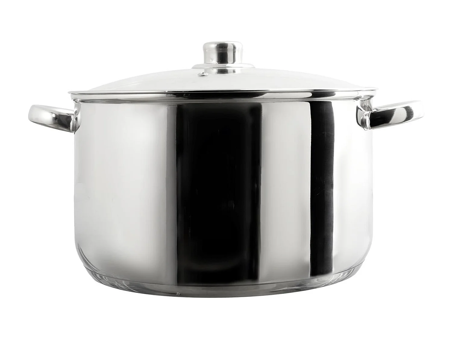 Metalen braadpan van 10L met glazen deksel voor inductie