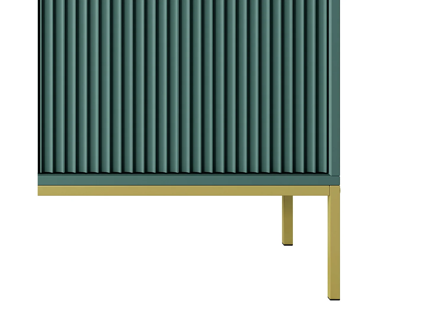 Commode Élégante DomoHome NOVA – 154x83x39cm, Façade Geriffelt, Poignées dorées, Design polyvalent, 3 tiroirs et 3 portes, Labrador, Cadre doré