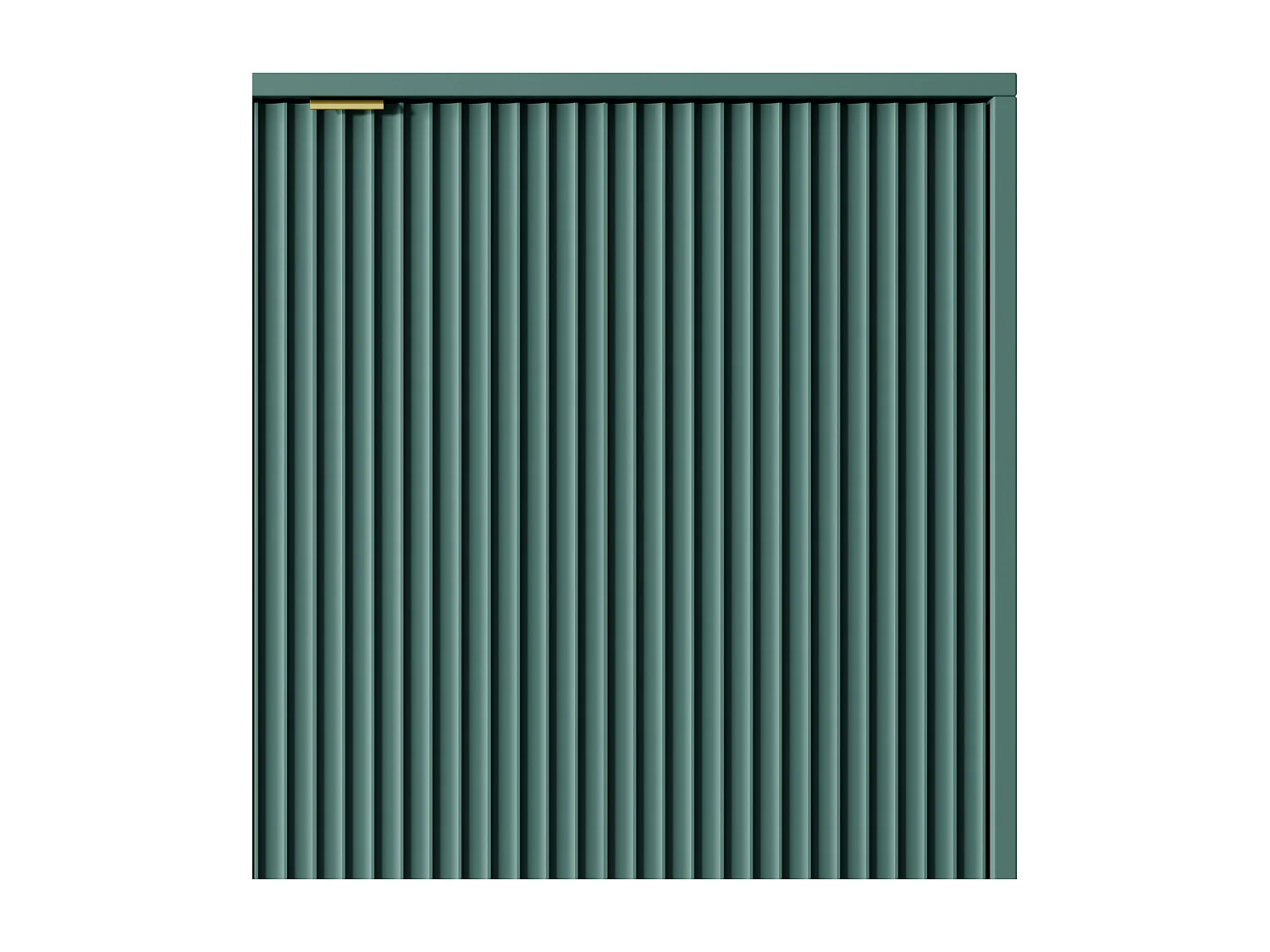 Hochkommode Geriffelt NOVA – 2 Türen, Highboard mit goldenen Griffen, Labrador, Schwarze Füße 125x104x39cm – Elegant für das Wohnzimmer