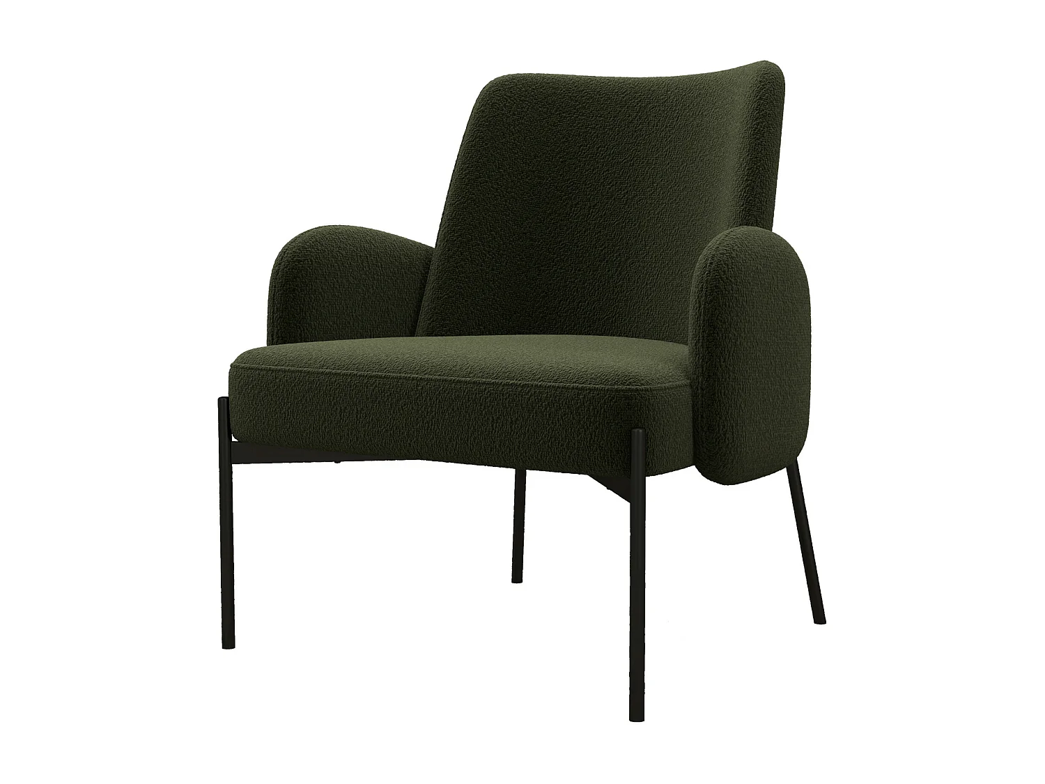 ALEX-Fauteuil en tissu Cosy Army