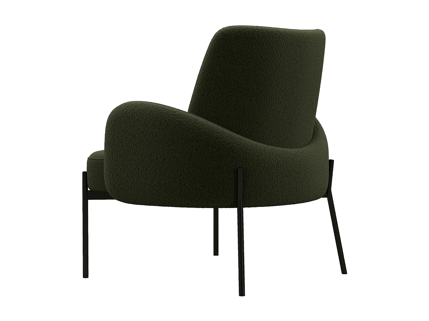 ALEX-Fauteuil en tissu Cosy Army