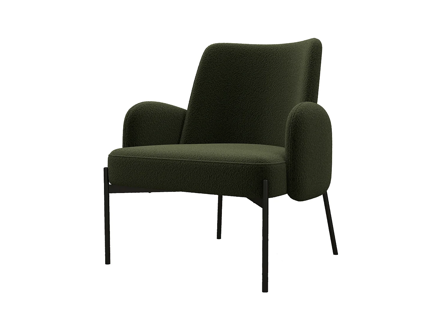 ALEX-Fauteuil en tissu Cosy Army