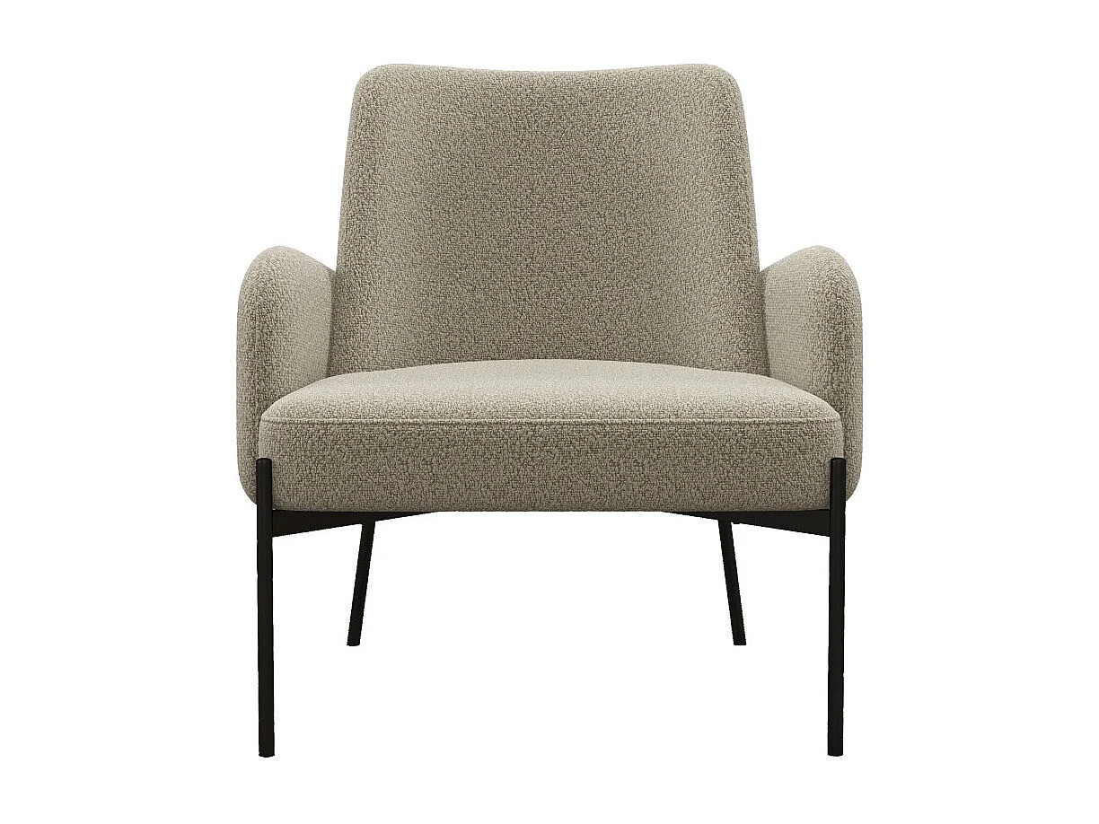 ALEX-Fauteuil en tissu Cozy Mastic