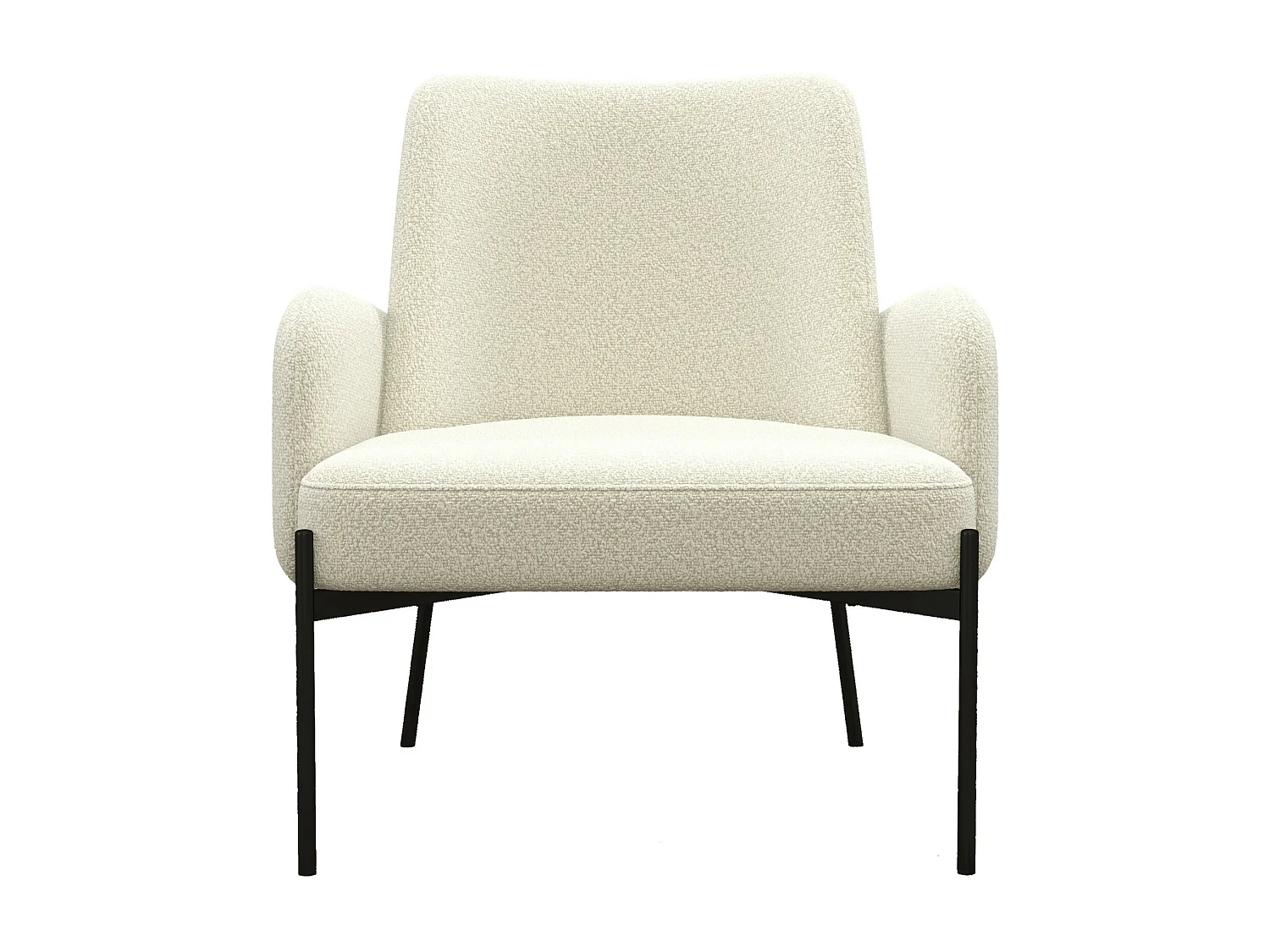 ALEX-Sillón de tela Cozy Ecru