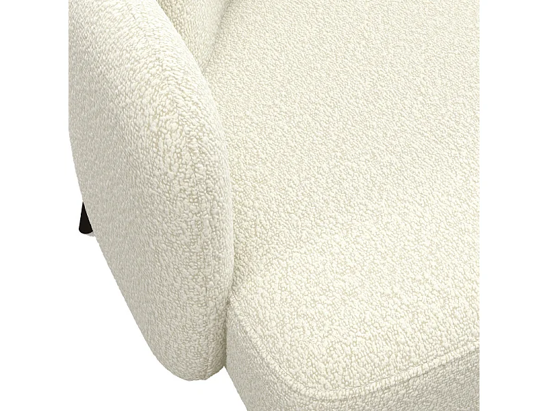 ALEX-Poltrona in tessuto Cozy Ecru