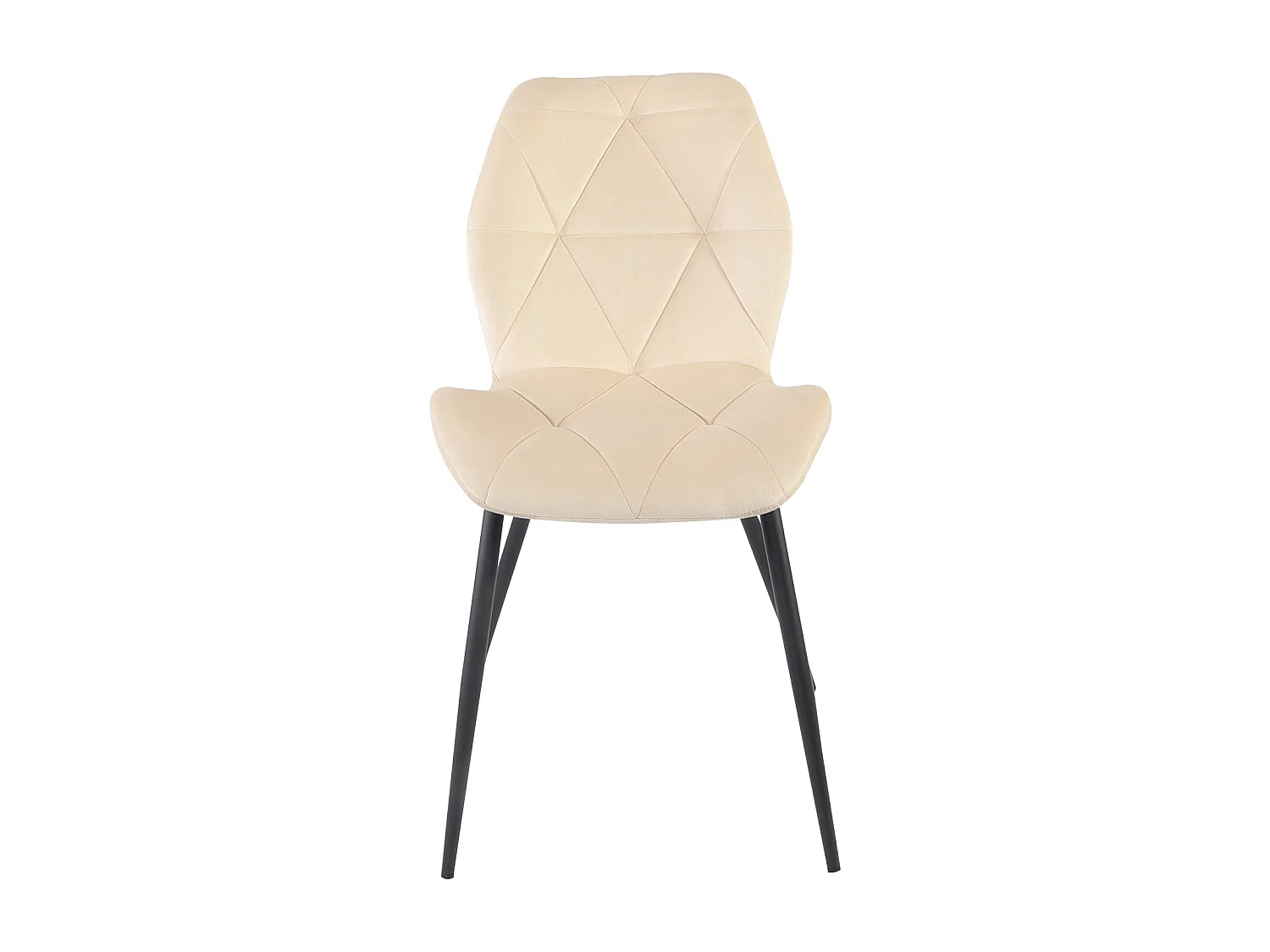 ESSZIMMERSTUHL JAMIE 2er Set Samt Beige