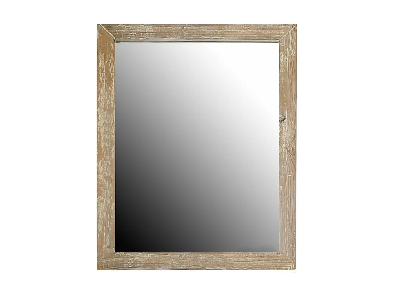 Meuble simple vasque en bois avec miroir et colonne (ensemble) - HANOÏ