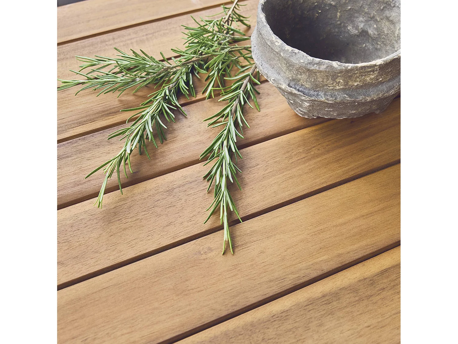Conjunto de muebles de jardín en madera con cañizo vertical, 4
