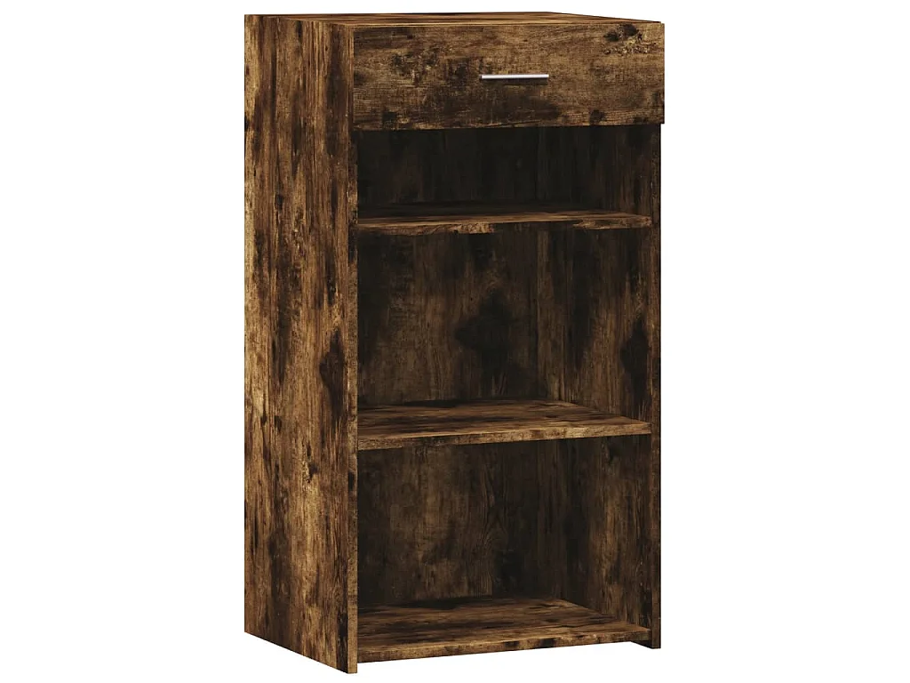 Buffet chêne fumé 50x42,5x93 cm bois d'ingénierie