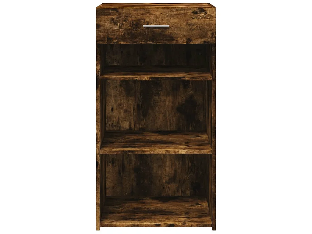 Buffet chêne fumé 50x42,5x93 cm bois d'ingénierie