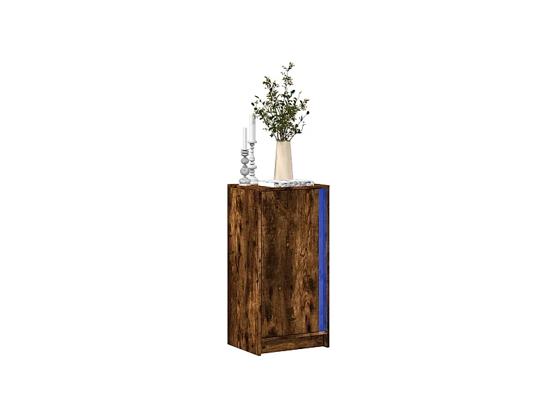 LED-Sideboard Räuchereiche 42,5x34x85 cm Holzwerkstoff
