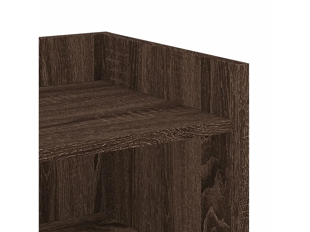 Buffet chêne marron 73,5x35x75 cm bois d'ingénierie