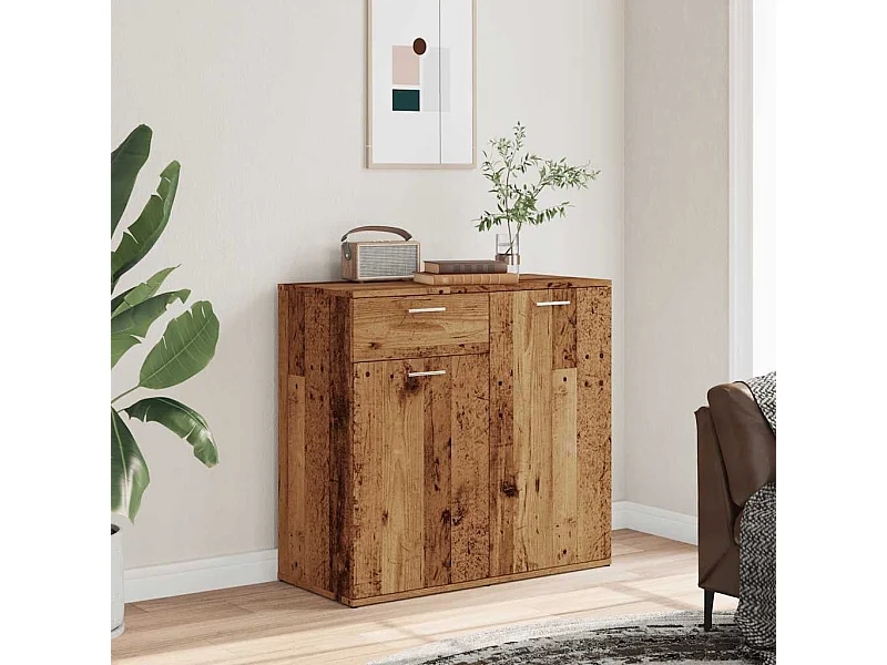 Credenza Legno Antico 80x36x75 cm in Truciolato