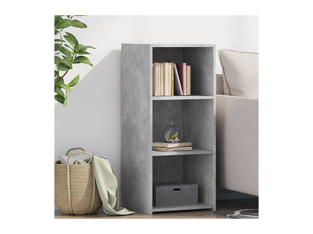 Dressoir 40x41x93 cm bewerkt hout betongrijs