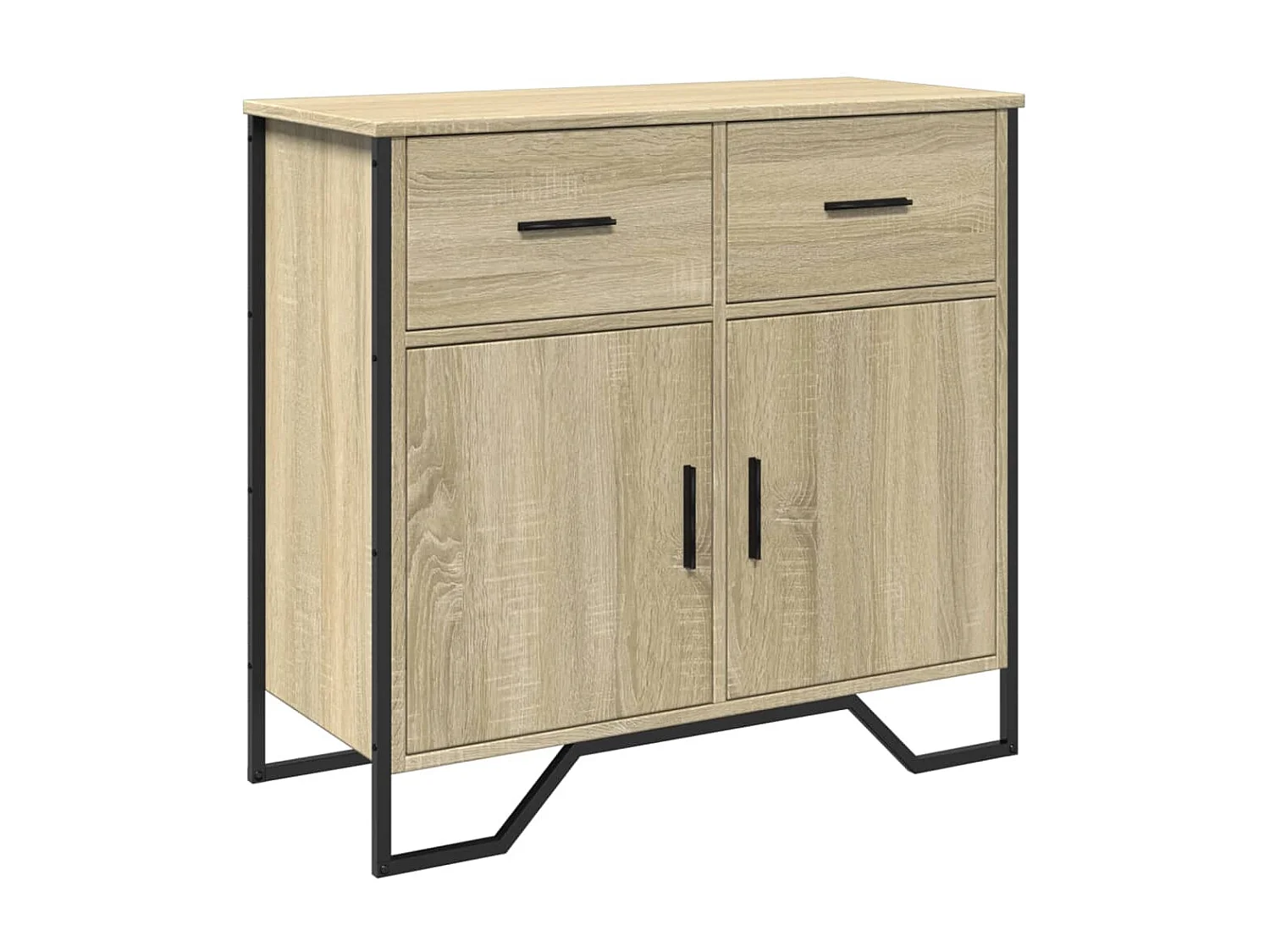 Buffet chêne sonoma 79,5x35,5x74,5 cm bois d'ingénierie
