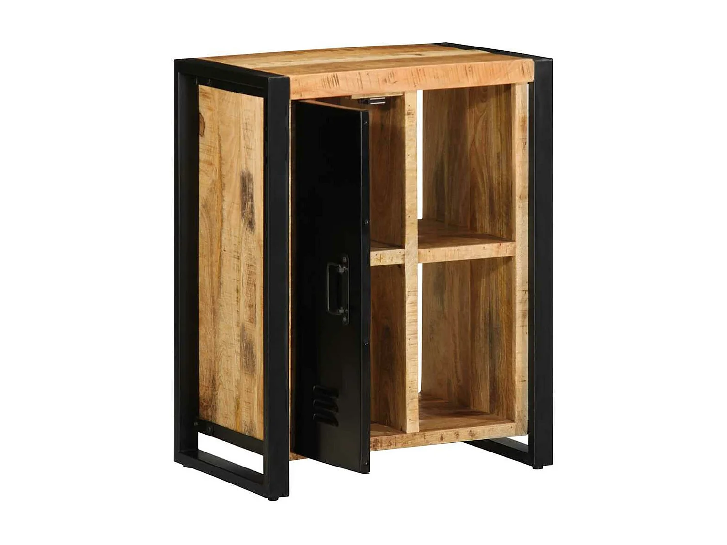 Buffet 55x35x70 cm bois de manguier brut massif