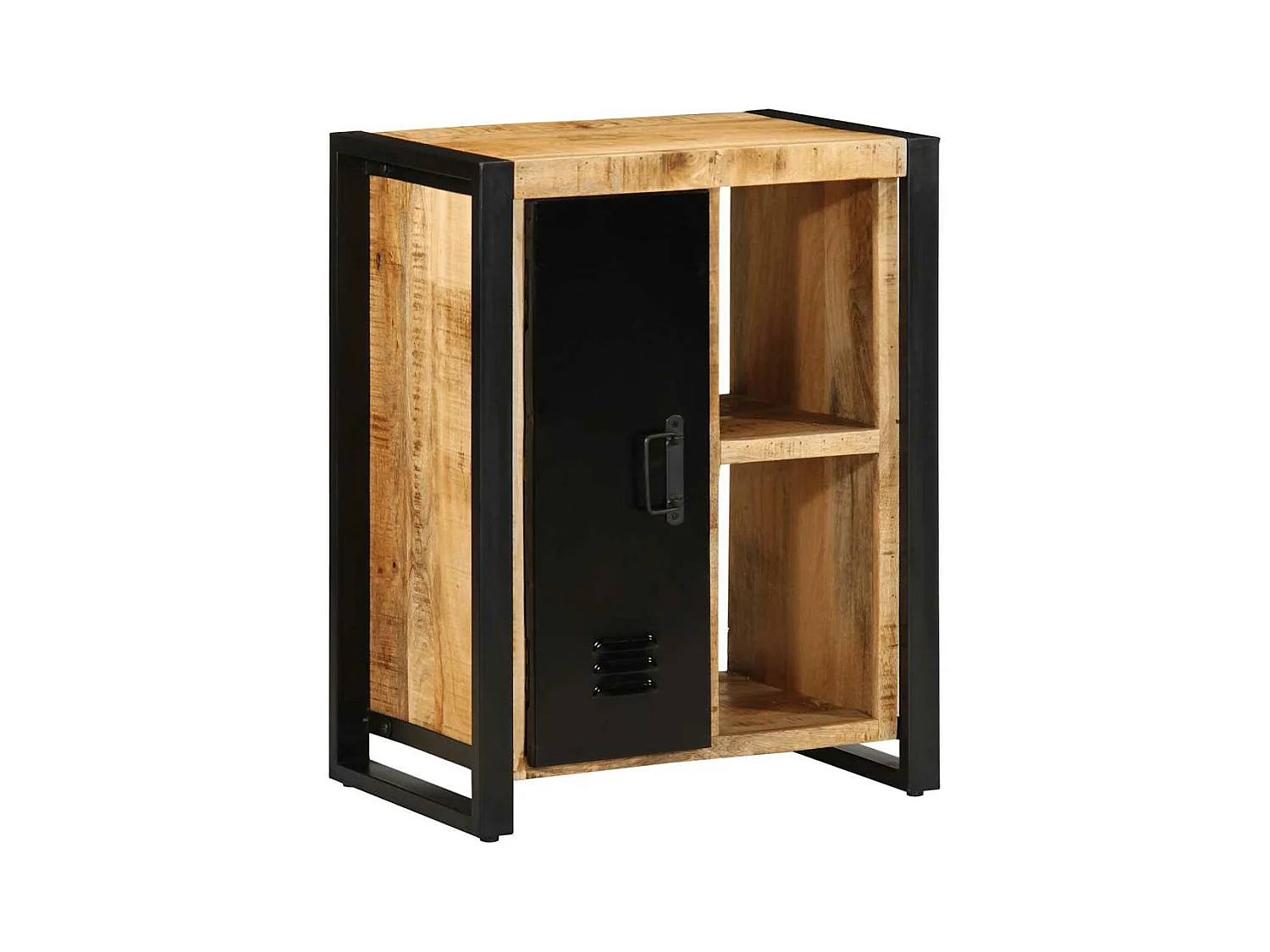Buffet 55x35x70 cm bois de manguier brut massif